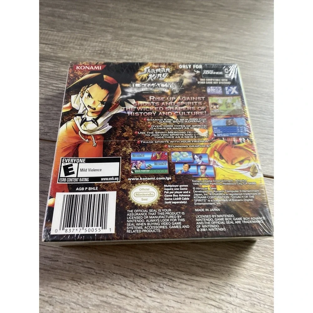 Shaman King: Legacy of the Spirits Soaring Hawk Game Boy Advance GBA New‎ Sealed